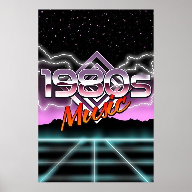 Affiche Musique des années 80 (Devant)