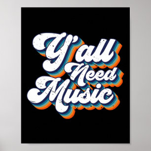 Affiche Musique des années 80, vous en avez besoin Rétro V