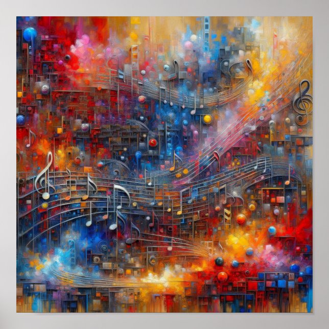 AFFICHE MUSIQUE ET COULEUR (Devant)