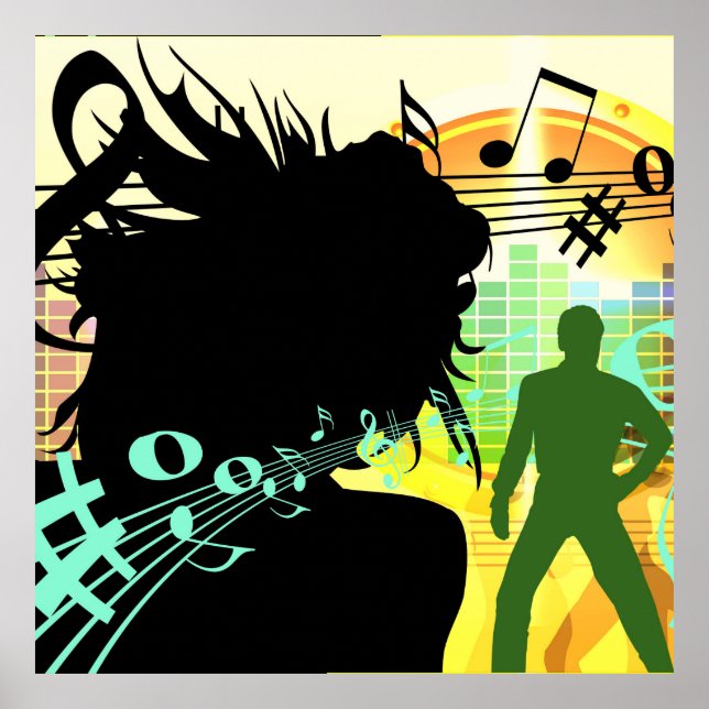 Affiche Musique et notes (Devant)