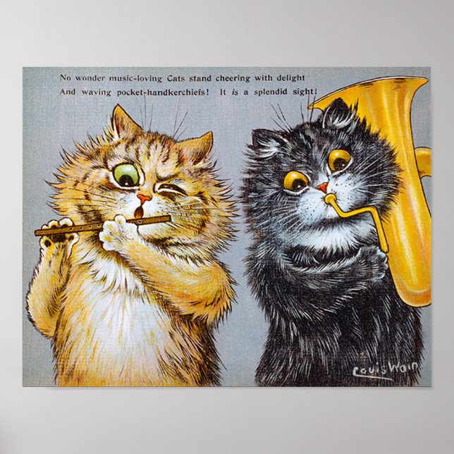 Affiche Musique Love Cats, Louis Wain (Devant)