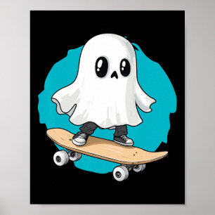 Affiche Musique M fantôme tripante vaporwave Halloween tec