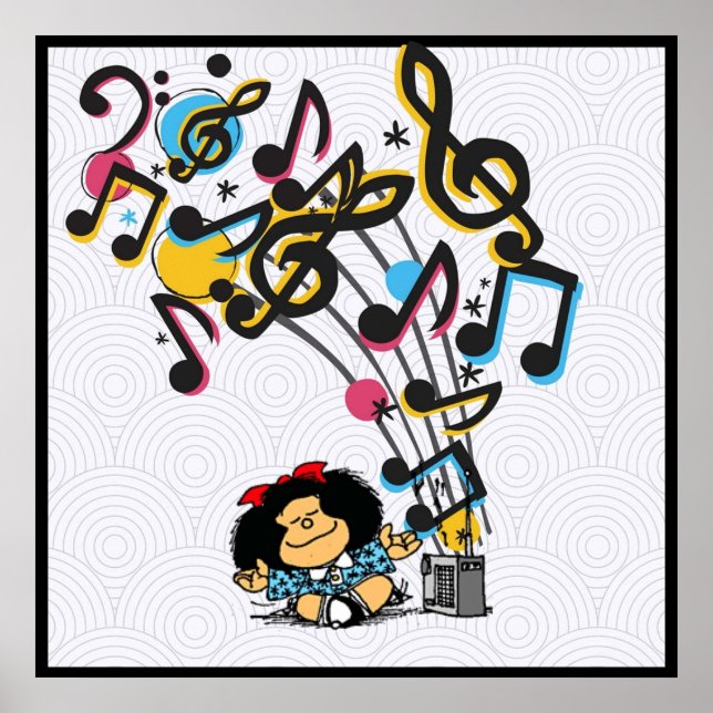Affiche Musique Mafalda vintage (Devant)