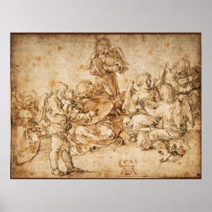 Affiche Musique Making Angels par Albrecht Durer