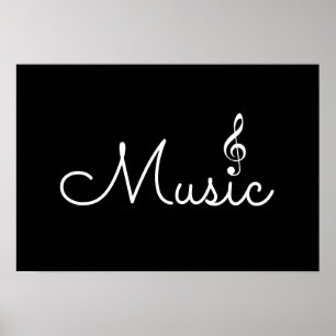 Affiche musique noire