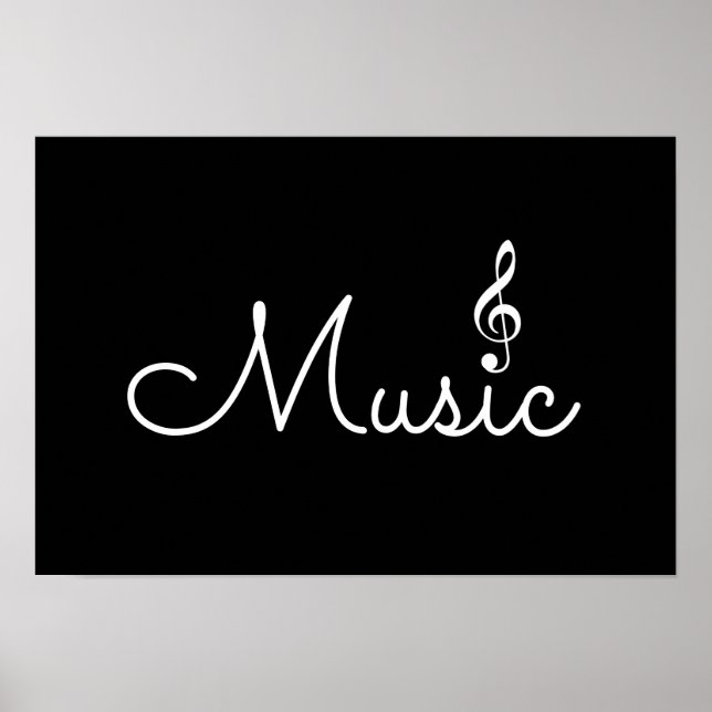 Affiche musique noire (Devant)