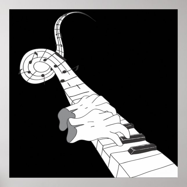 Affiche Musique piano (Devant)