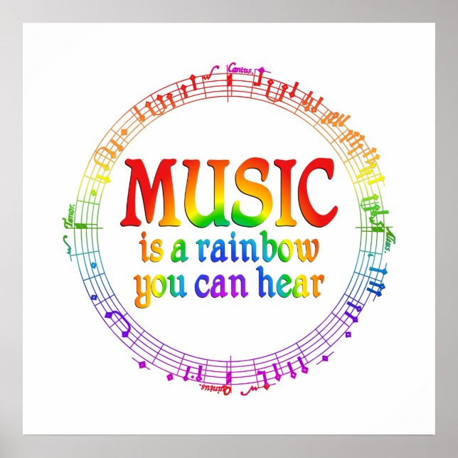 Affiche Musique Rainbow (Devant)