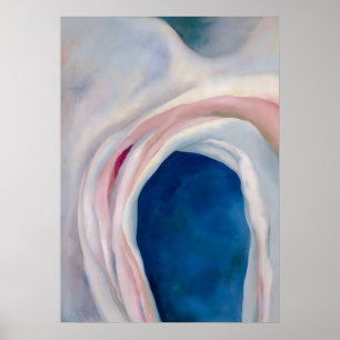 Affiche Musique rose et bleu par O'Keeffe