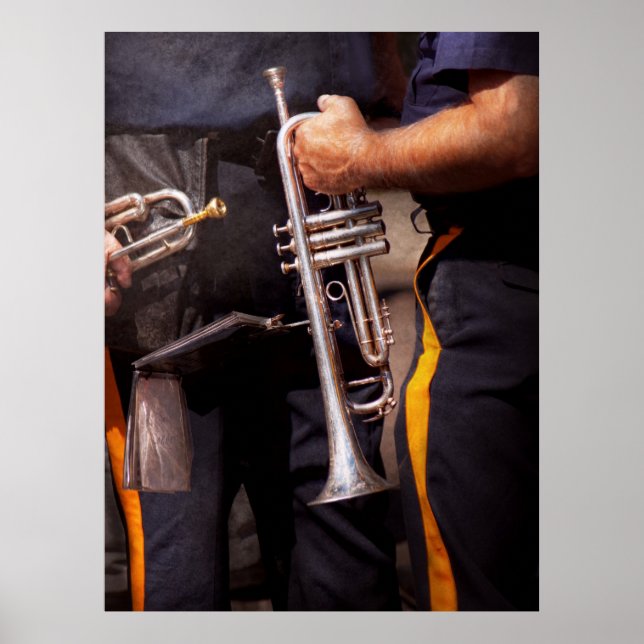 Affiche Musique - Trumpet - Groupe de marche de la police (Devant)