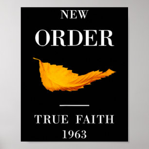 Affiche Musique vintage drôle New Order True Faith 