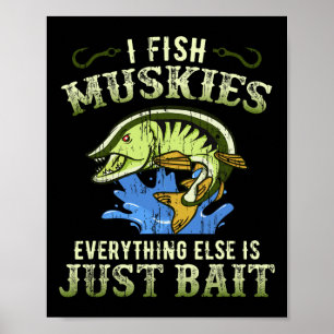 Affiche Musky Fishing Idée cadeau Muskie Shirt