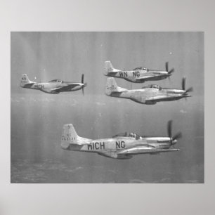 Affiche Mustangs P-51