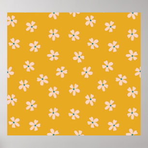 Affiche Mustard floral : vintage ditsy blender