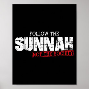 Affiche Musulman Dit Citation Islamique Suivre La Sunna Pa