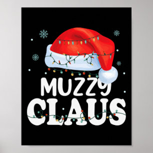 Affiche Muzzy Claus Xmas Famille Matching Funny Grand-mère