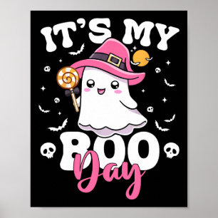 Affiche My Boo Day mignon Halloween Anniversaire Fille Fan