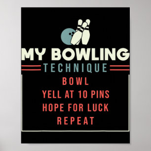 Affiche My Bowling Technique - Bowling