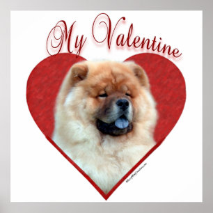 Affiche My Chow Chow Valentine