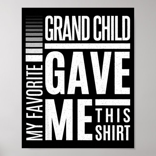 Affiche My Favorite Granhild Gave Me This Men Fathers Day  (Devant)