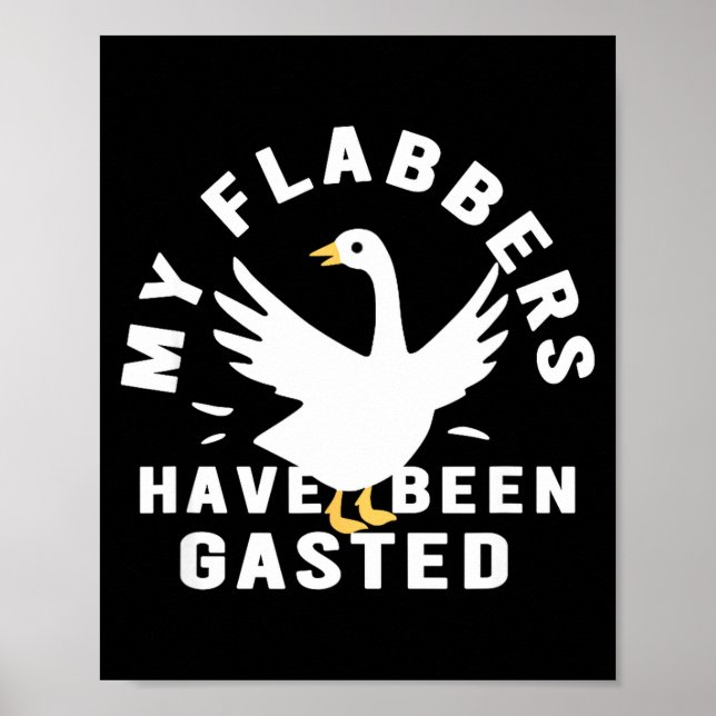 Affiche My Flabbers Have Been Gasted Distressed Retro Funn (Devant)