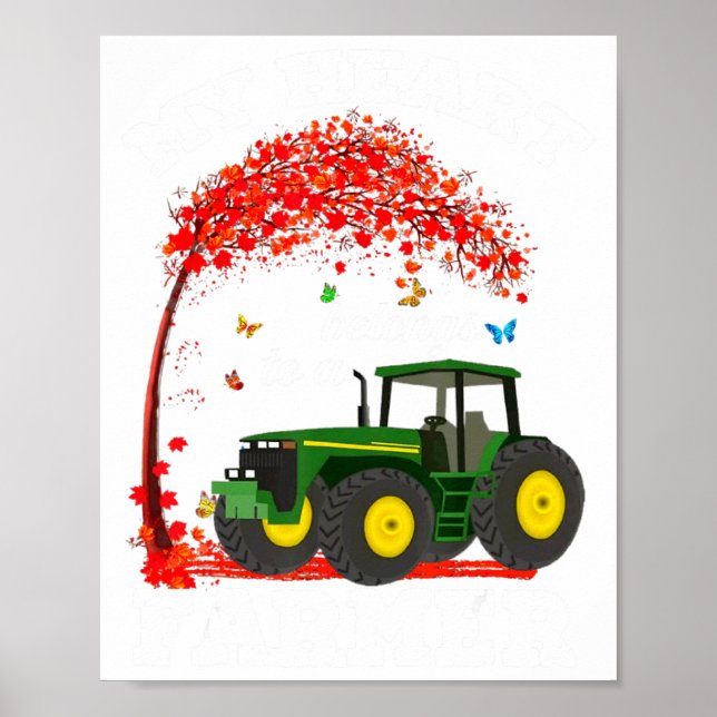 Affiche My Heart Belongs To A Farmer Valentine For Farmer  (Devant)