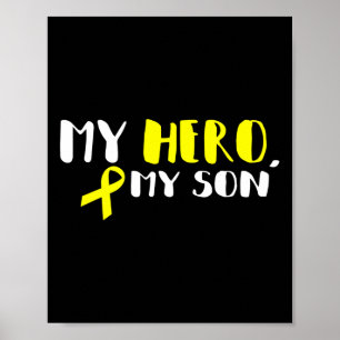 Affiche My Hero My Son - Gold Ribbon Prix pour le cancer d