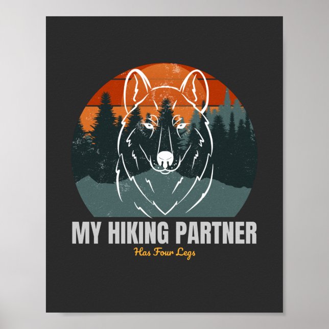 Affiche My Hiking Partner Has Four Legs (Devant)