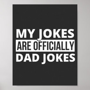 Affiche my jokes are dad jokes