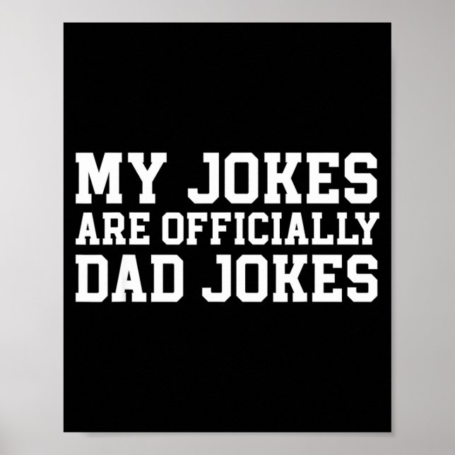 Affiche My Jokes Are Ly Dad Jokes Pregnancy Announcement  (Devant)