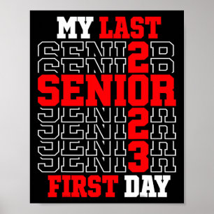 Affiche My Last First Day Senior 2023