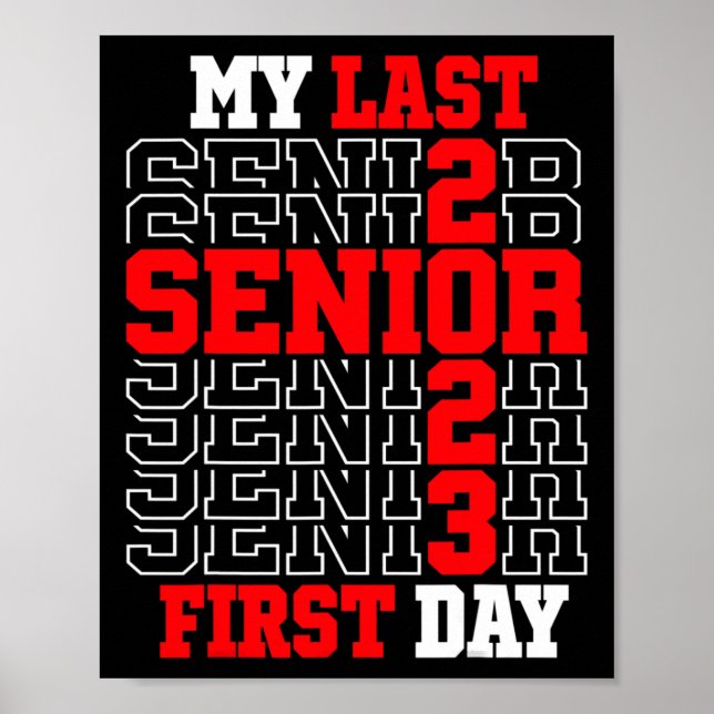 Affiche My Last First Day Senior 2023 (Devant)