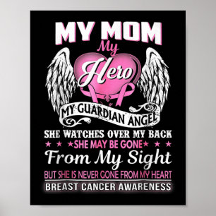 Affiche My Mom Hero My Guardian Angel Cancer du sein Award