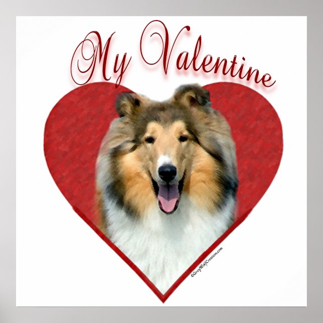 Affiche My Rough Collie Valentine (Devant)