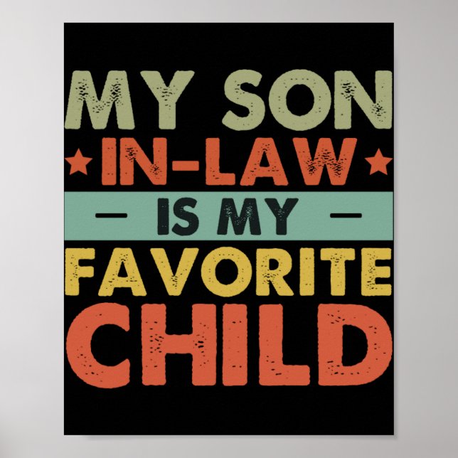 Affiche My Son In Law Is My Favorite Child Family Groovy T (Devant)