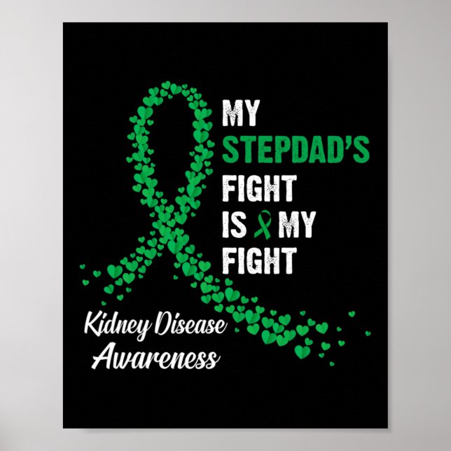 Affiche My Stepdad's Fight My Fight Kidney Disease (Devant)