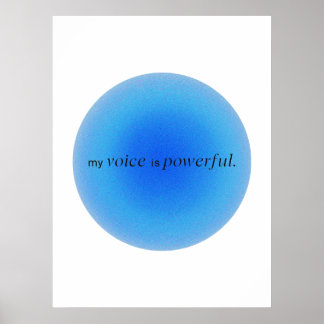 Affiche My voice is powerful