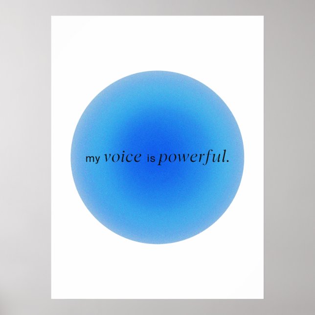 Affiche My voice is powerful (Devant)