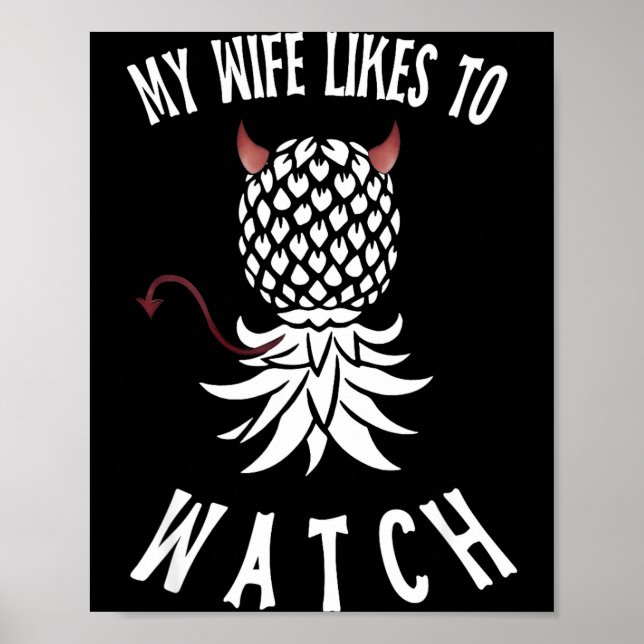 Affiche My Wife Likes To Watch Funny Ide Down Ne Swinger  (Devant)