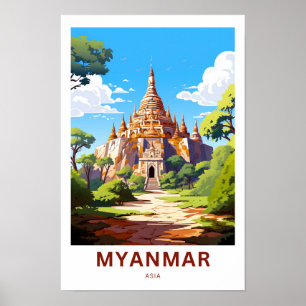 Affiche Myanmar Asie Imprimer