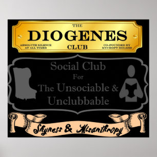 Affiche Mycroft Holmes Diogenes Club Pour L'Insociable 