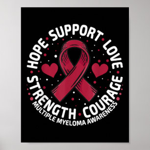 Affiche Myélome multiple Soutien Famille Myélome multiple 