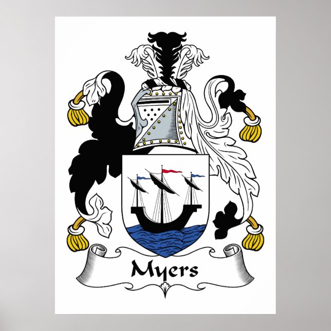 Affiche Myers Family Crest (Devant)