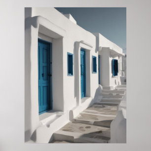 Affiche Mykonos Grèce Travel