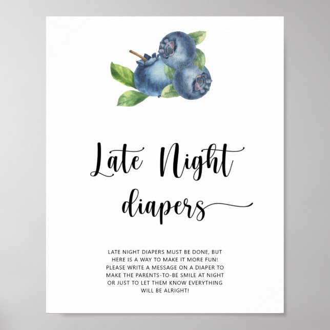 Affiche Myrtille \ Jeu des couches de nuit (Devant)