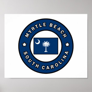 Affiche Myrtle Beach Caroline du Sud