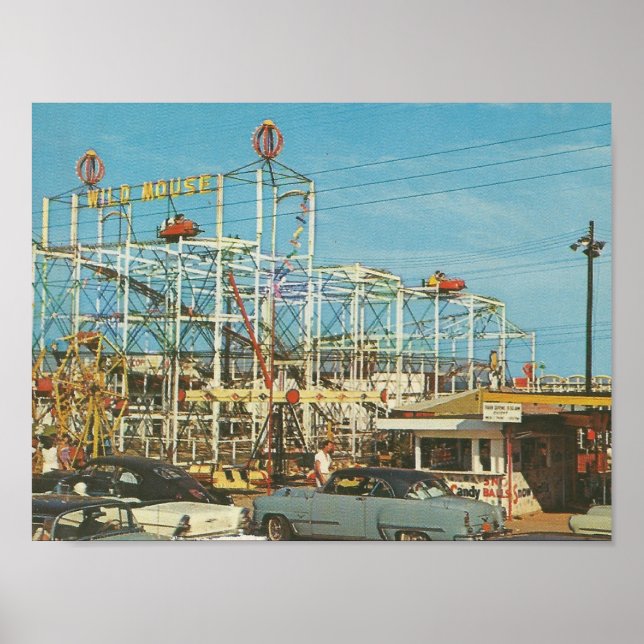 Affiche Myrtle Beach, SC ~ 1960s ~ Gay Dolphin Park (Devant)