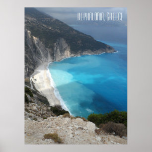 Affiche Myrtos Beach Grec Kefalonia Île Grèce