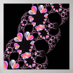 Affiche Mystère Coeur fractal