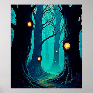 Affiche Mystère de la forêt Imaginaire foncé